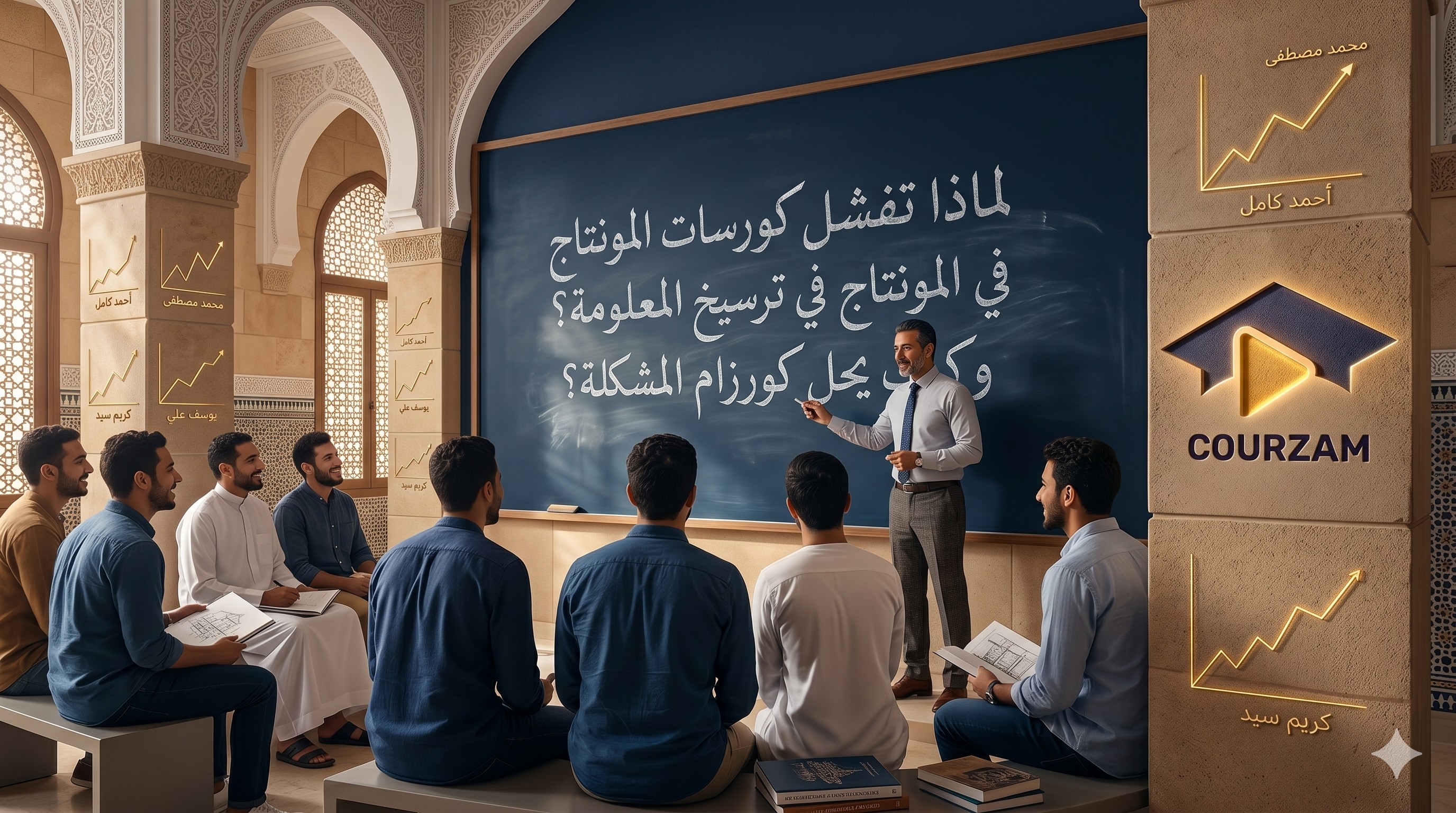 لماذا تفشل كورسات المونتاج في ترسيخ المعلومة؟ وكيف يحل كورزام المشكلة؟